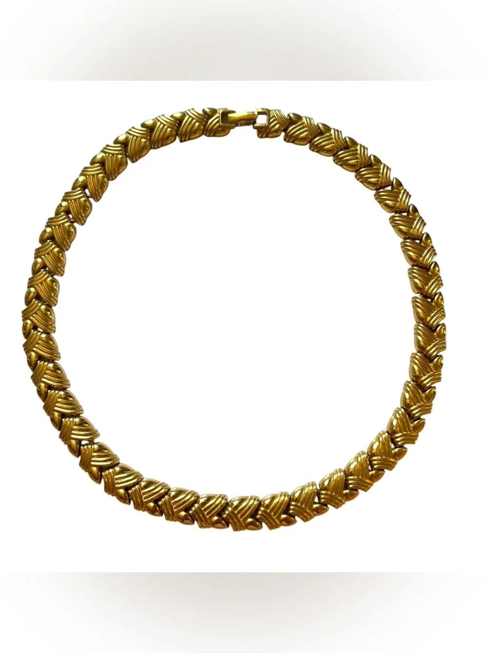 Monet Gold Link Collar Necklace